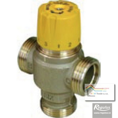 Termostat.ventil zmieš.3xM3/4 30-65°C