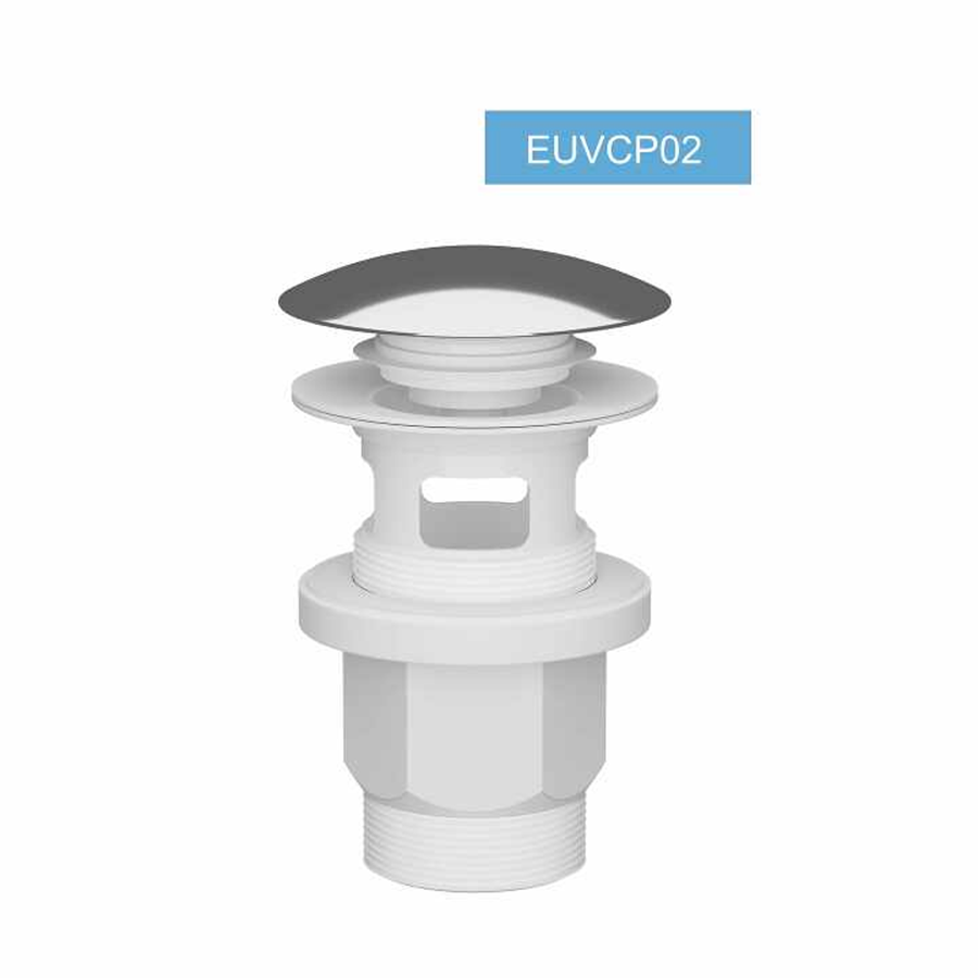 Umyvadlový ventil plast výtokový CLIK-CLAK 5/4" inox