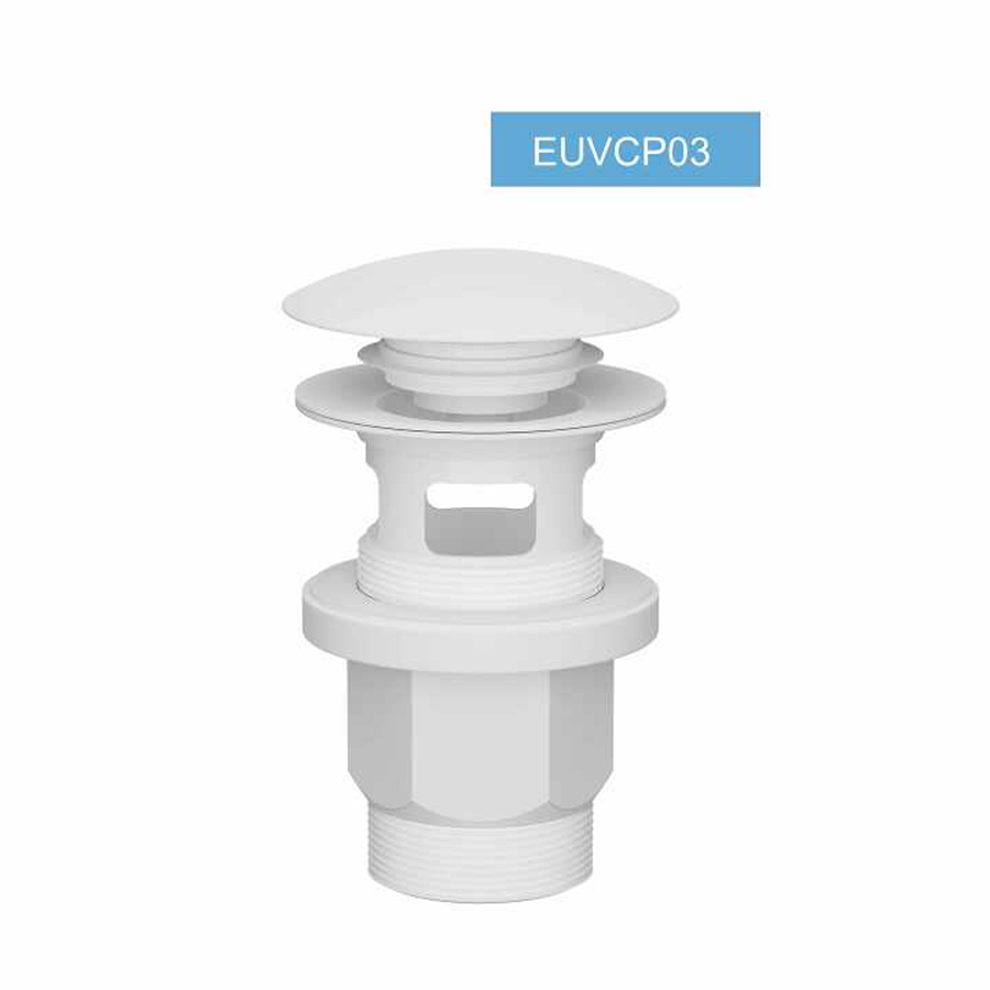 Umyvadlový ventil plast výtokový CLIK-CLAK 5/4" biely