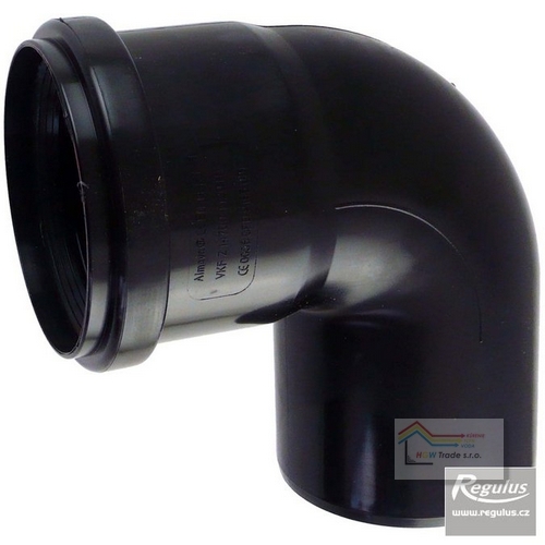 PP koleno D80,90° čierne PPH-A,anti UV