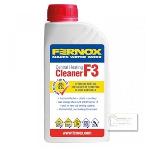 Čistič CLEANER F3 pre nové vykur.systémy 0,5L