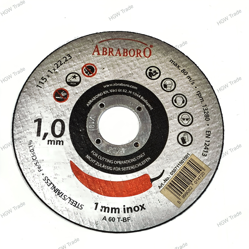 Kotúč profi rezný kov/nerez 115x1x22,23 ABRABORO
