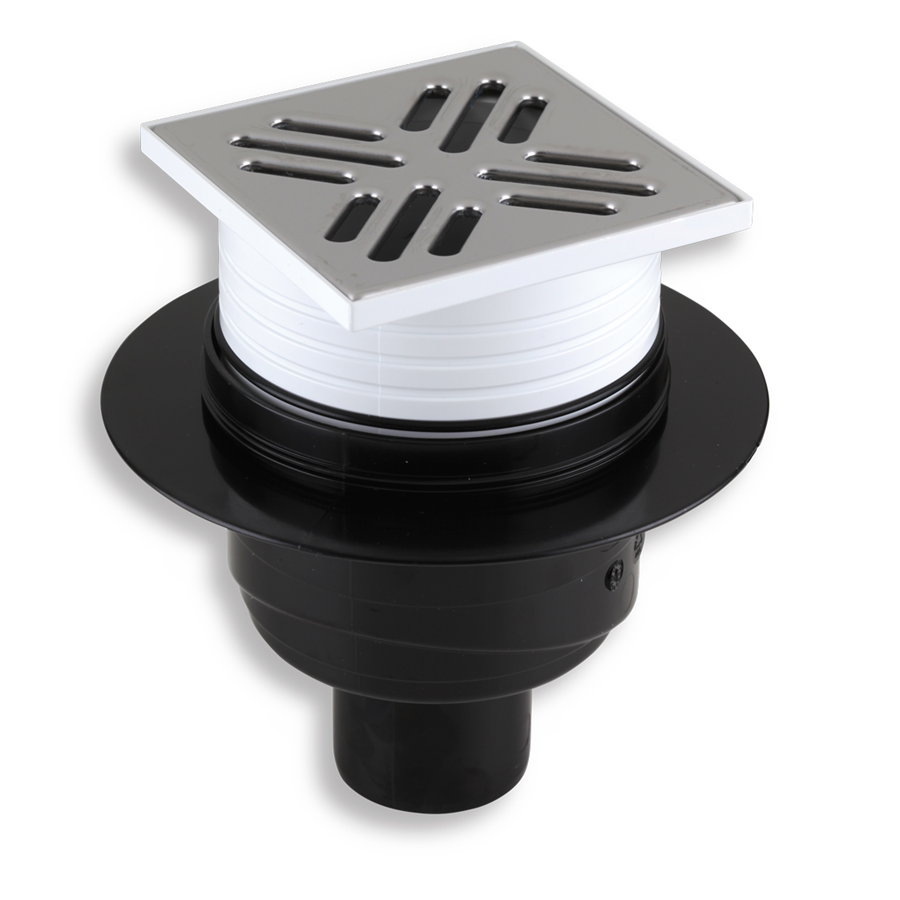 Poplahová vpusť spodná 50 nerez