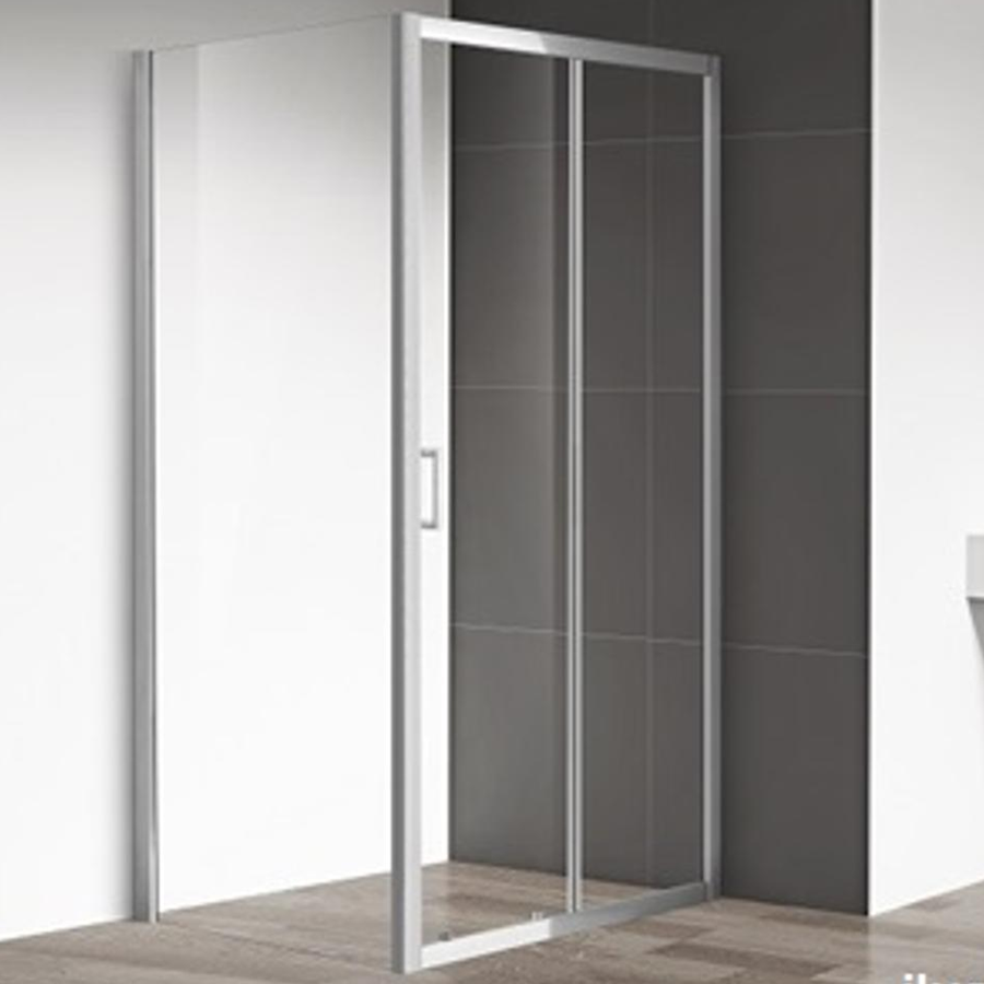 Posuvné dvere QUIDO 120x185cm AL/ČÍRE sklo 6mm