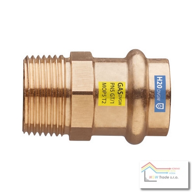 MED PRESS PRECH.28X3/4"FM 8243 GAS/H2O