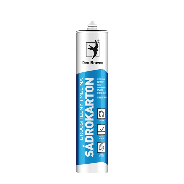 Tmel na sadrokartón,brúsiteľný 310ml biely