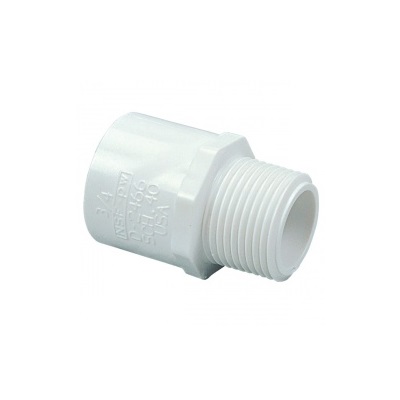 Prechod NIBCO PVC vonk.závit 27x3/4 M stud.voda