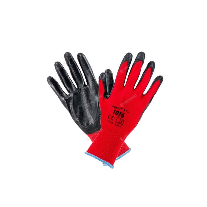 Rukavice prac.polyester-nitril veľ.9 (1016)