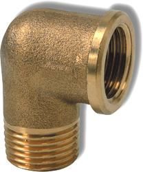 Koleno 92 mosadz 3/4" MF