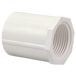 Prechod biely NIBCO PVC vnút.závit 27x3/4 F stud.voda