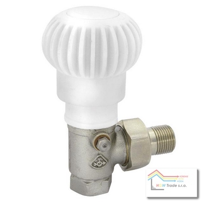 Radiát.ventil rohový VE-4523A 3/4" plnoprietok