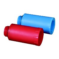 Zátka plast. tlak.1/2" modrá gum.tes.